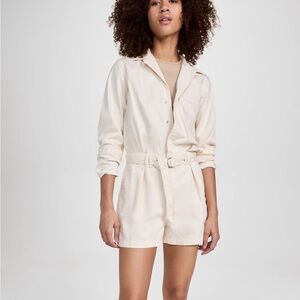 NWT rag & bone cream pleated romper. Size XXS